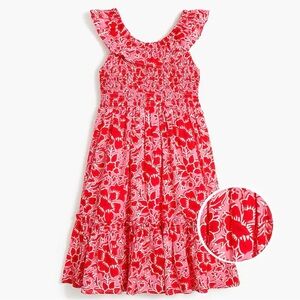 J. Crew Crew Cuts Girls' smocked floral dress BZ778 Size 10